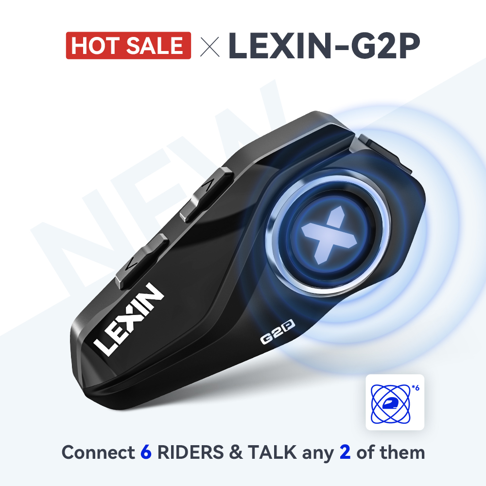 Universal Motorcycle Helmet Intercom Headset - Lexin G2P オートバイ インターコム ヘルメット Bluetooth