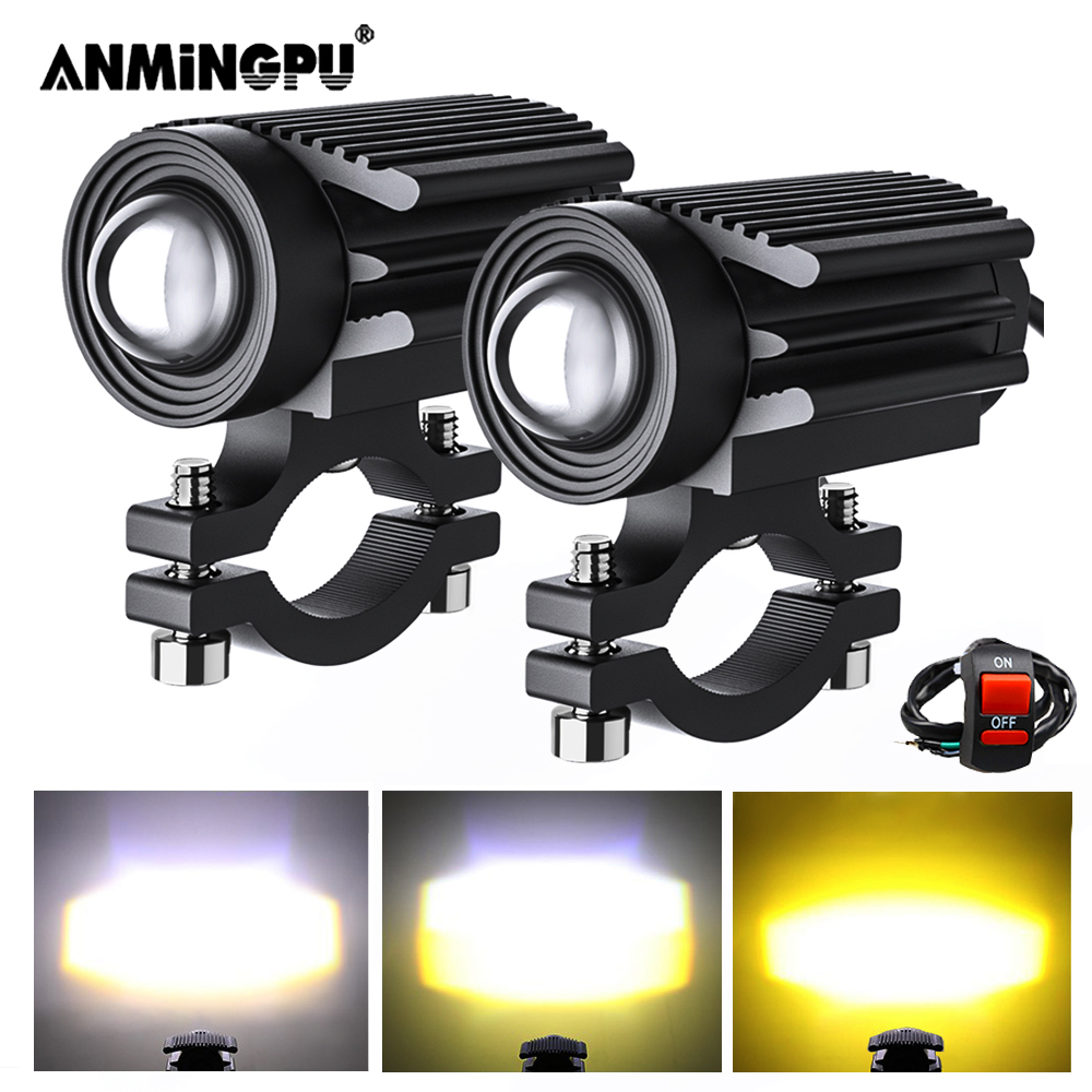 オートバイ用LEDライト,フォグライト,補助ヘッドライト,電 - Universal Motorcycle Led Headlight Projector のレビューと価格