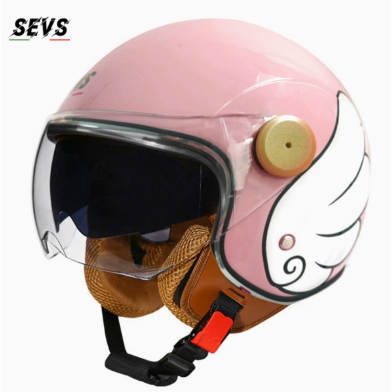 DOT認証取得済みのオープンフェイス3/4バイクヘルメット、 - Vintage Open Face Retro Helmet のレビューと価格