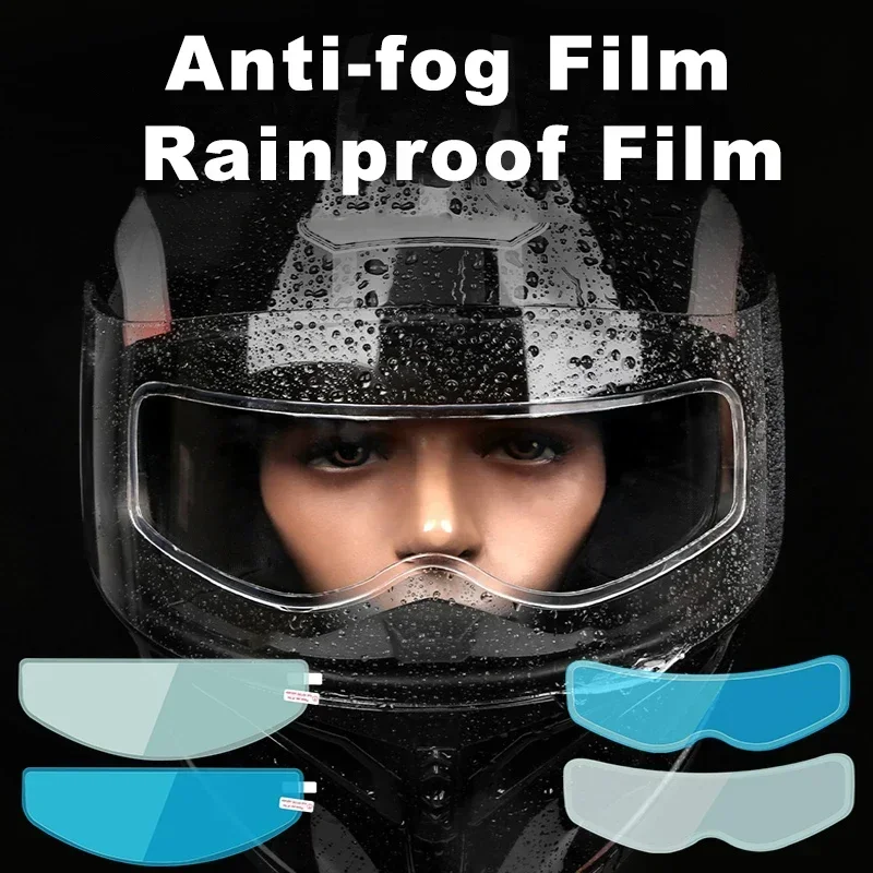 1/4 個オートバイヘルメット透明防曇レインフィルム高精細ヘ - Motorcycle Helmets のレビューと価格