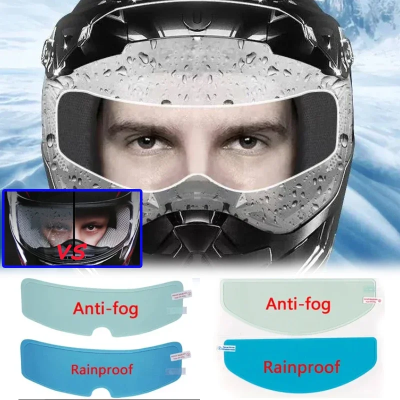 1/4 個オートバイヘルメット透明防曇レインフィルム高精細ヘ - Motorcycle Helmets のレビューと価格