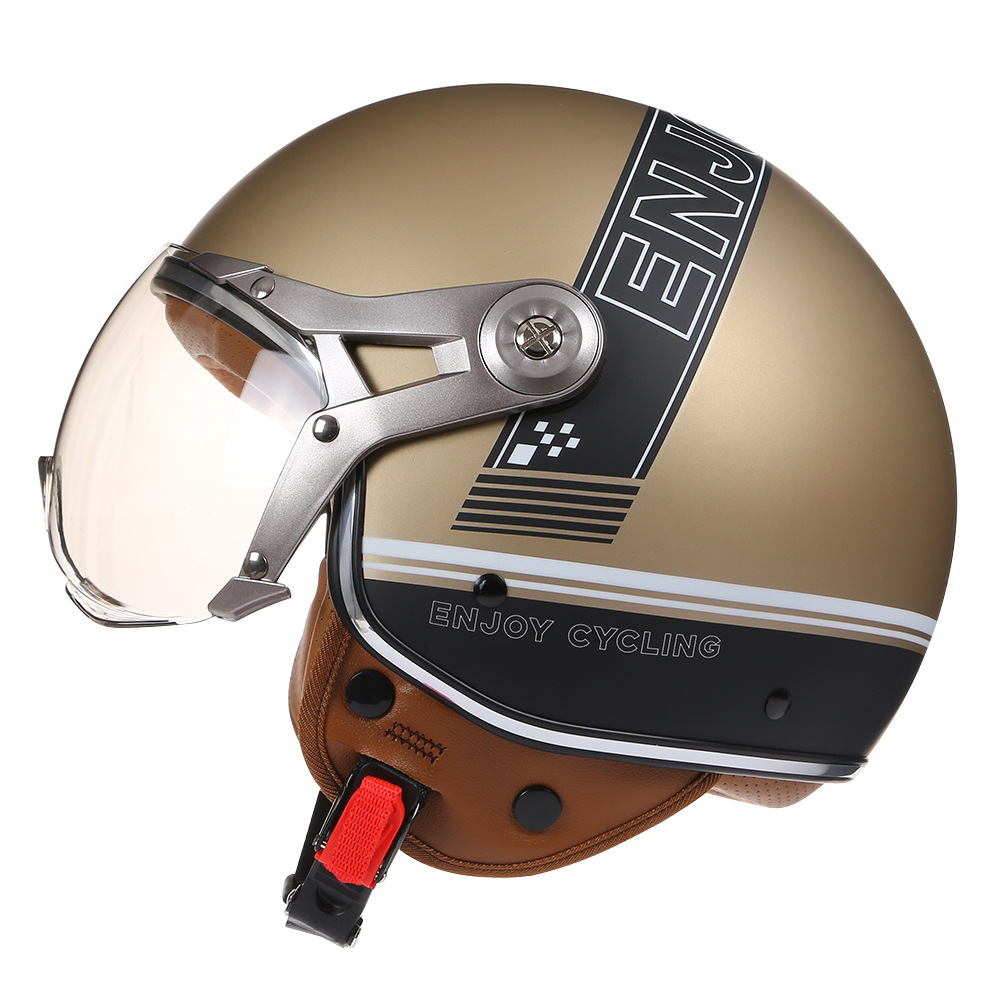 ヴィンテージ TT & COCASCOS オートバイヘルメッ - Vintage Open Face Retro Helmet のレビューと価格