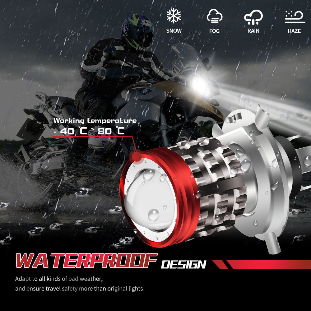 ユニバーサルモーターサイクルヘッドランプ,エンジェルアイ,ハ - Universal Motorcycle Led Headlight Projector のレビューと価格