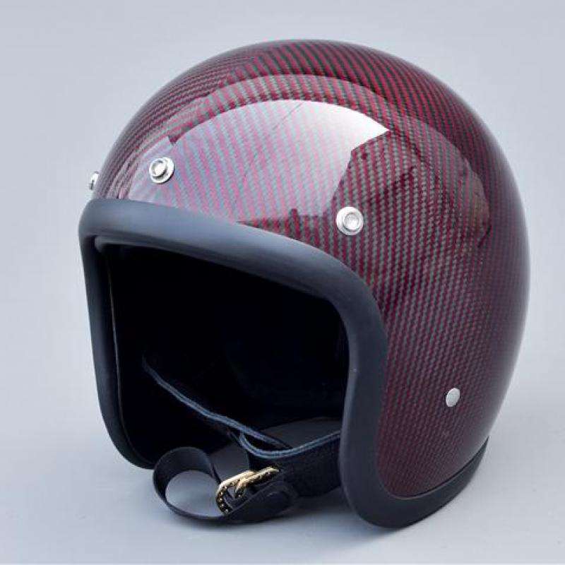 クラシックなヴィンテージオープンフェイスヘルメット,軽量カー - Carbon Fiber Lightweight Motorcycle Helmet のレビューと価格
