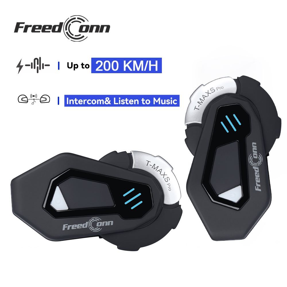 FreedConn T MAX S PRO バイク用インター - Universal Motorcycle Helmet Intercom Headset のレビューと価格