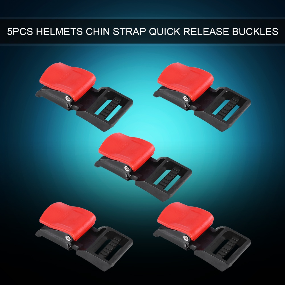 5個入り バイクヘルメット用クリップバックル チンストラップ - Quick Release Buckle Motorcycle Helmet のレビューと価格