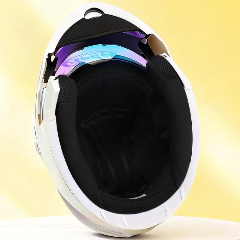 フリップアップ式モジュラーバイクヘルメット、男女兼用、フルフ - Modular Flip Up Motorcycle Helmet Dot Approved のレビューと価格