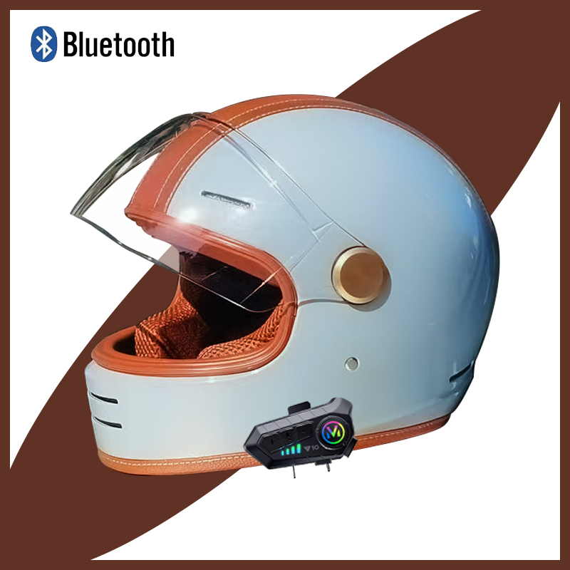 オープンフェイスバイクヘルメット,ドット認証,レトロ,夏のラ - Vintage Open Face Retro Helmet のレビューと価格