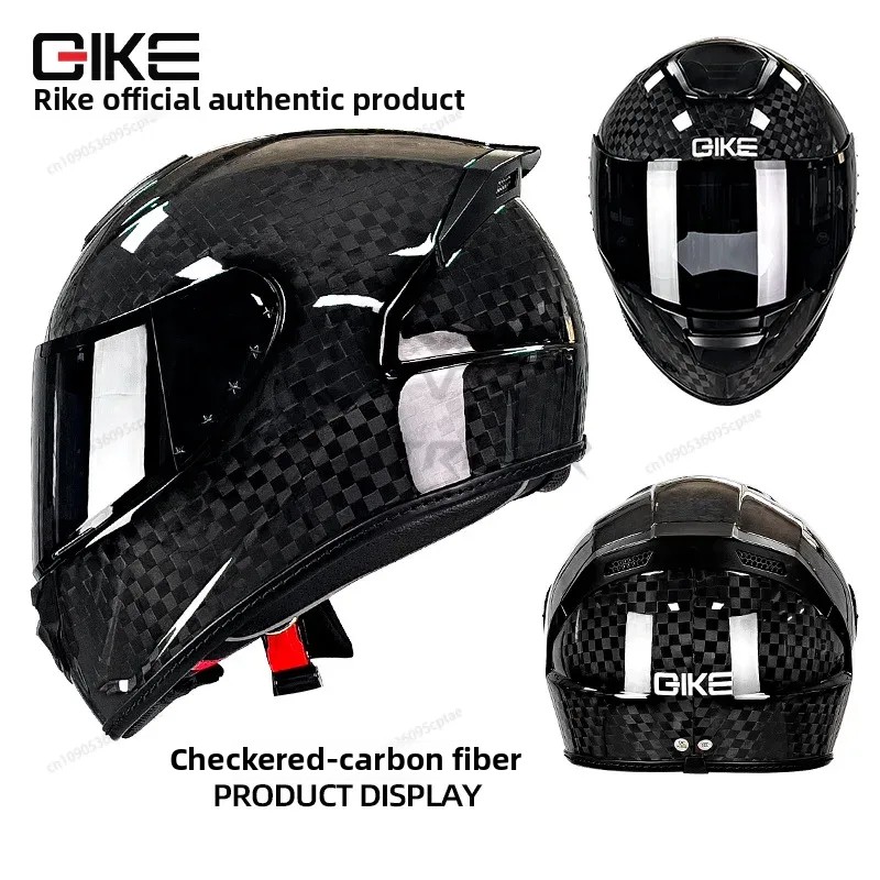 QIKE カーボンファイバーオートバイヘルメット人格軽量フル - Carbon Fiber Lightweight Motorcycle Helmet のレビューと価格