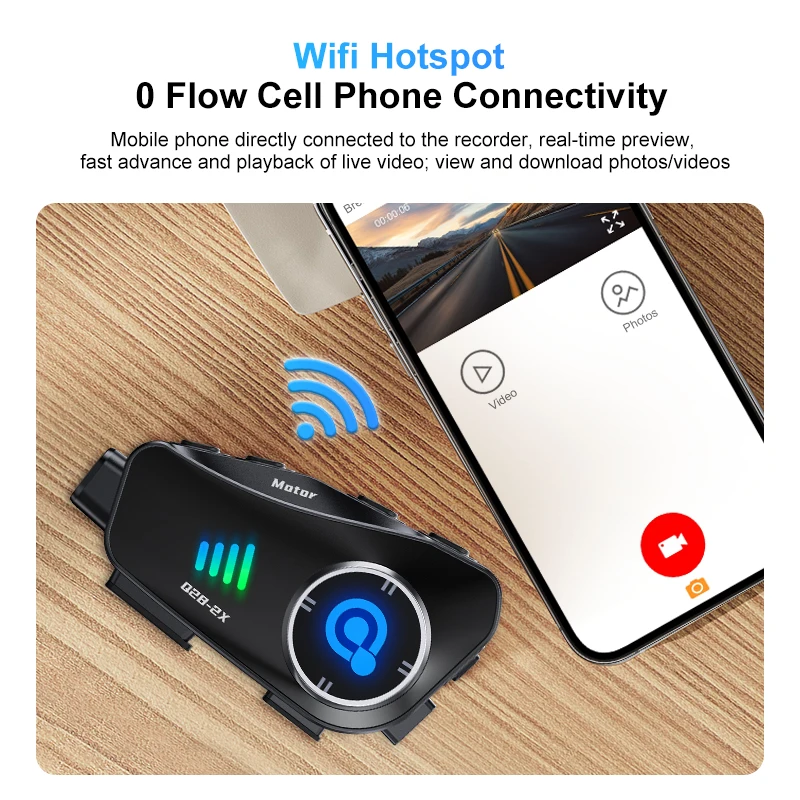 新しい Q28-2X オートバイヘルメット Bluetoot - Universal Motorcycle Helmet Intercom Headset のレビューと価格